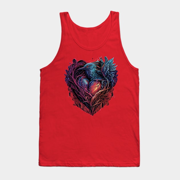 Gothic heart Tank Top by GreenMary Design